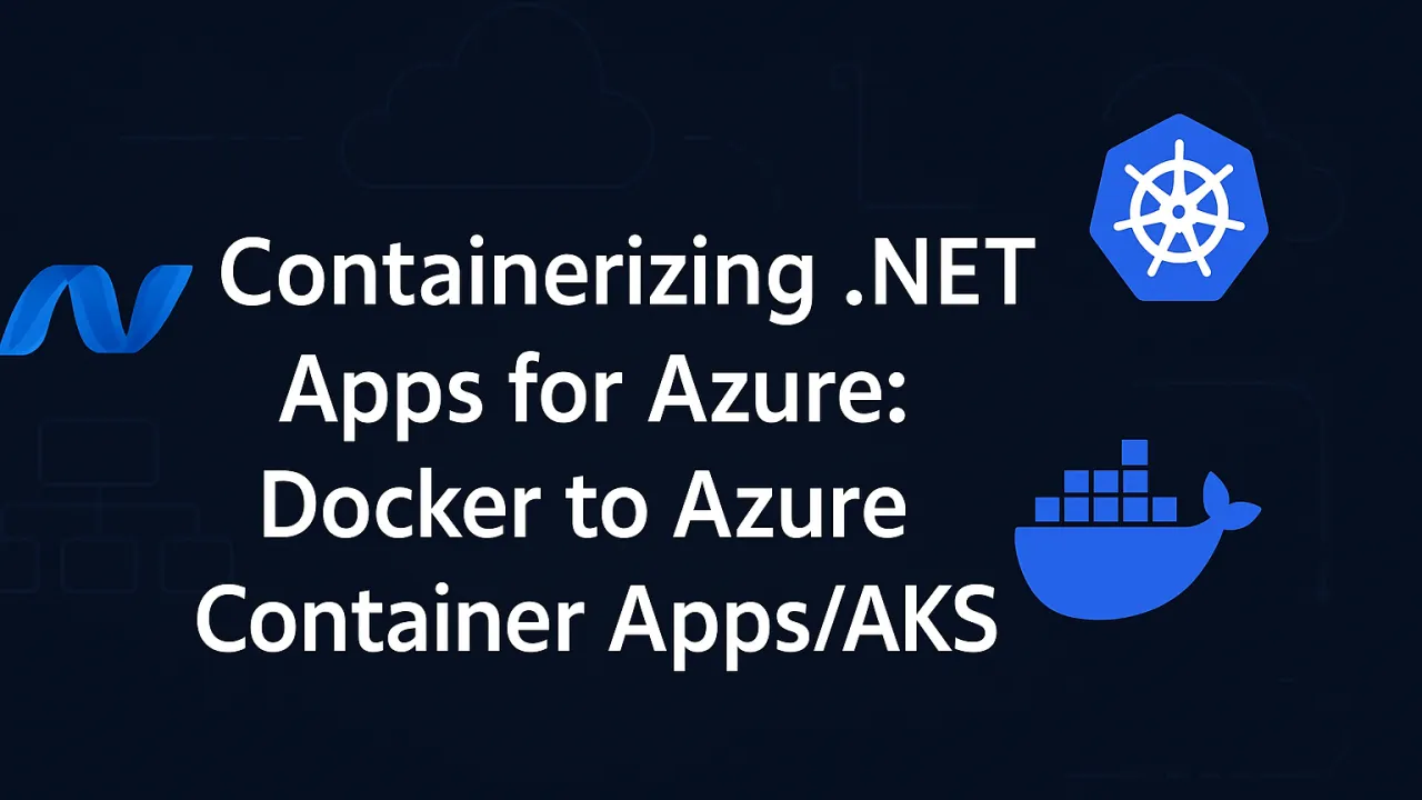 Containerizing .NET Apps for Azure: Docker to Azure Container Apps/AKS