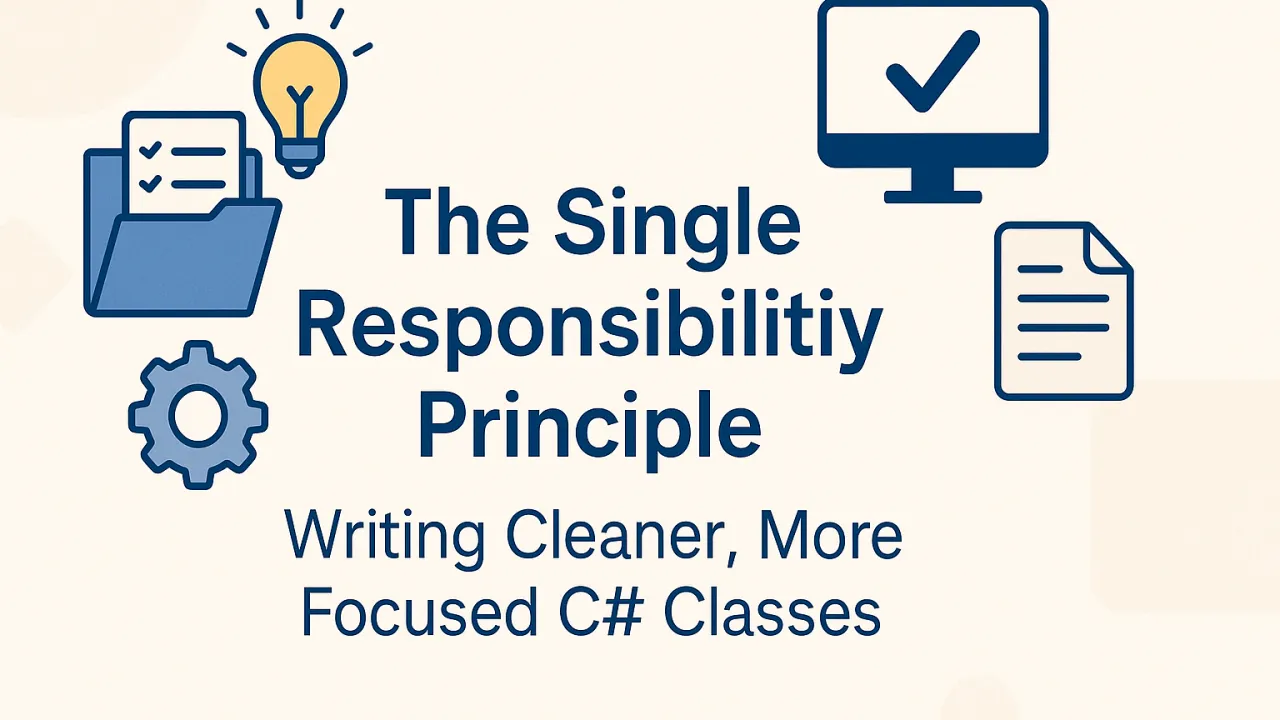 The Single Responsibility Principle (SRP): Writing Cleaner, More Focused C# Classes