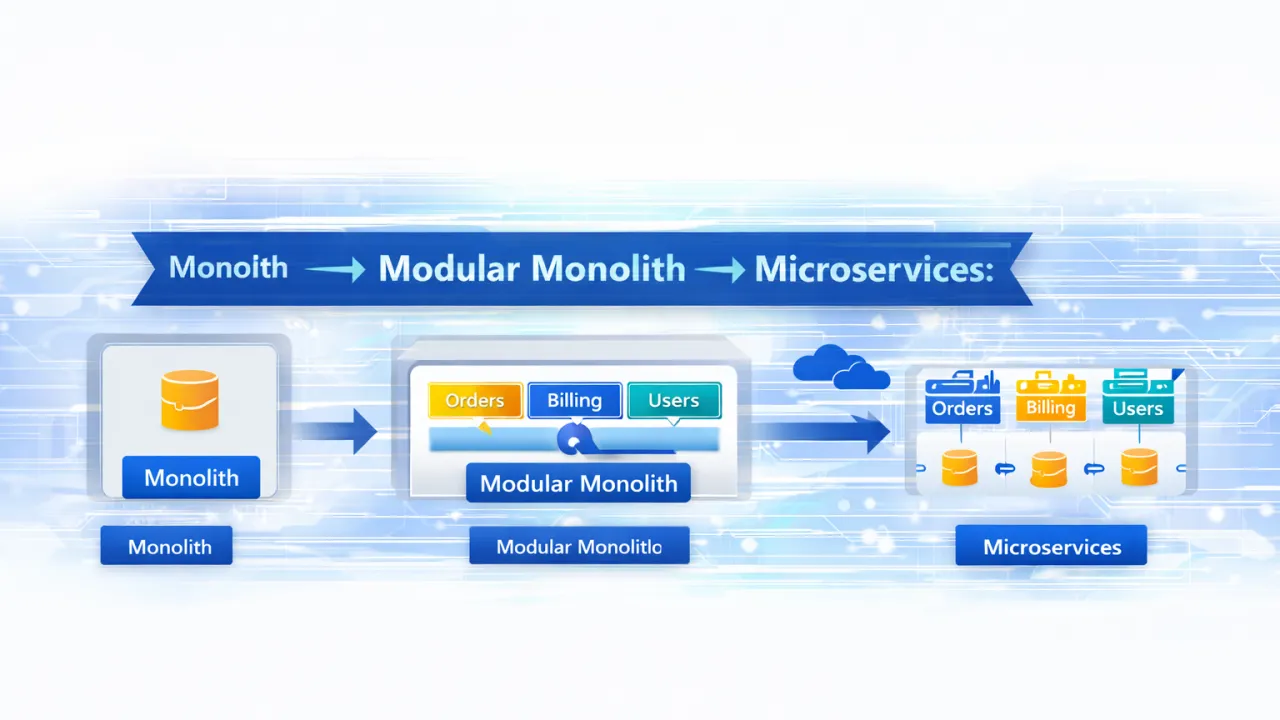 Monolith → Modular Monolith → Microservices: A Practical Azure Journey