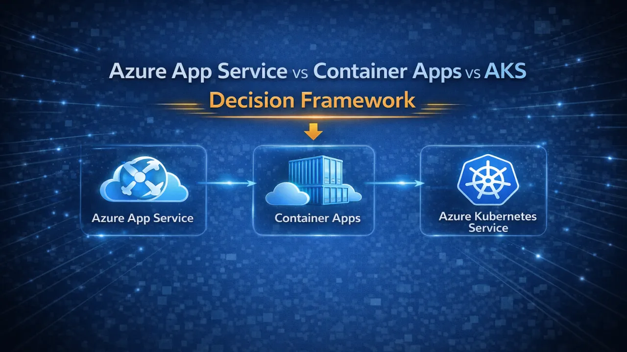 Azure App Service vs Container Apps vs AKS – Decision Framework