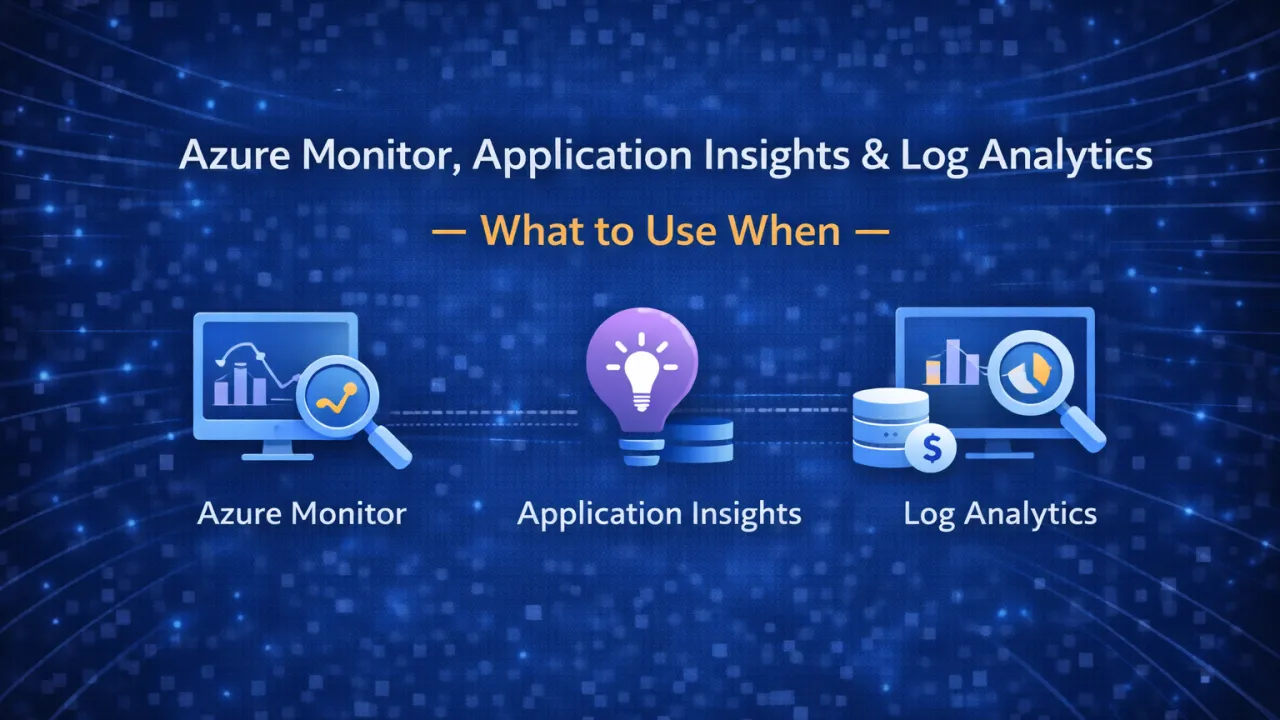 Azure Monitor, Application Insights & Log Analytics – What to Use When